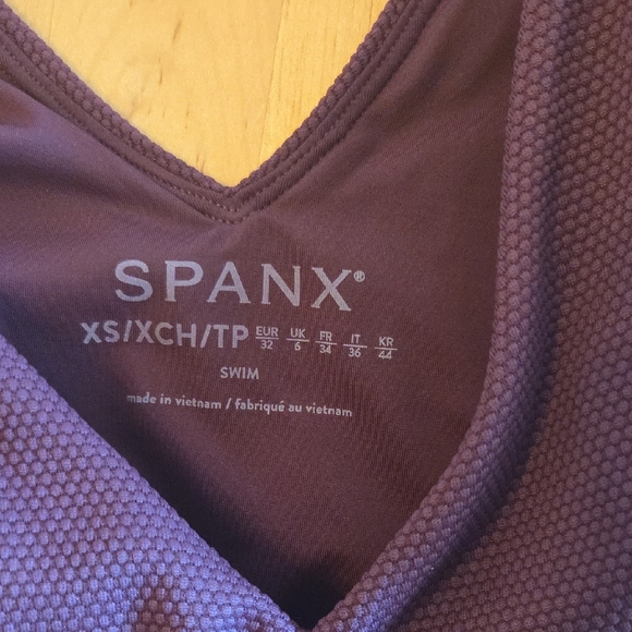 SPANX Plum One-Piece Swimsuit - Picture 2 of 4
